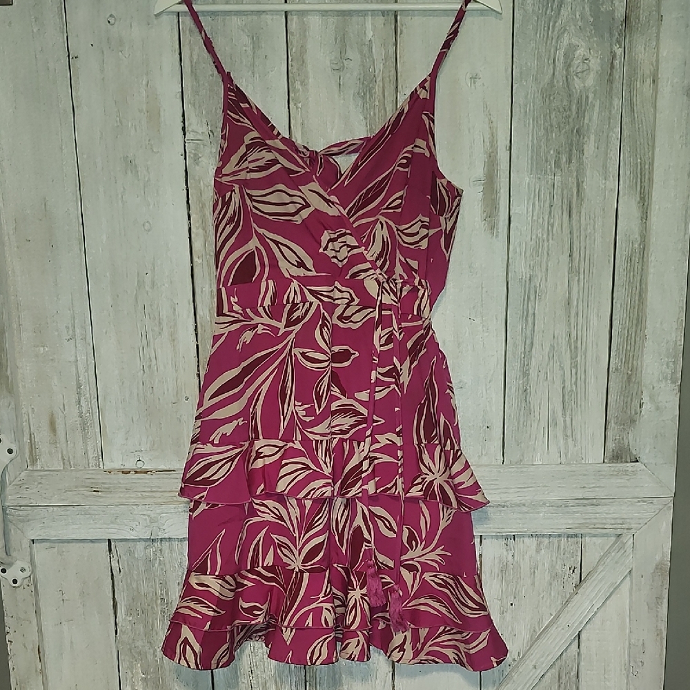 Floral Pink Mini Dress